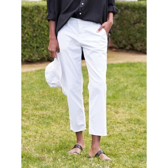 Frank & Eileen The Wicklow Italian Chino Performance Twill in White Size 4 - Picture 1 of 10